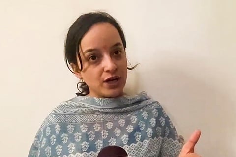 BJP candidate Shagun Parihar speaks to media